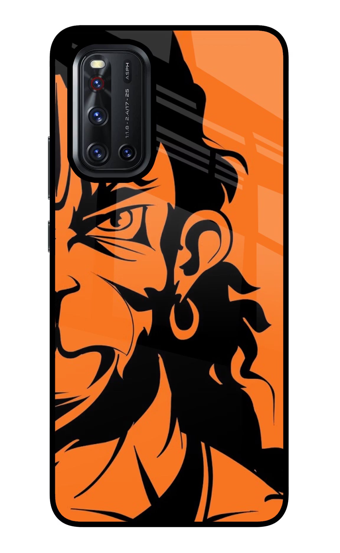 Hanuman Vivo V19 Glass Case Back Cover by Casekaro