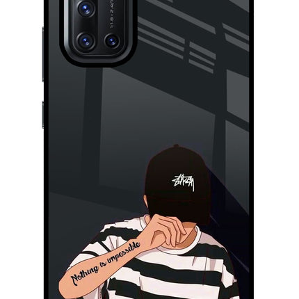 Aesthetic Boy Vivo V19 Glass Case Back Cover by Casekaro