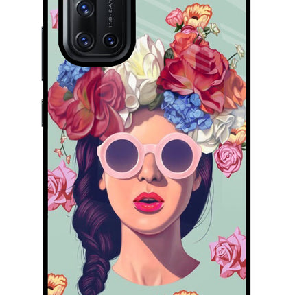 Pretty Girl Vivo V19 Glass Case Back Cover by Casekaro