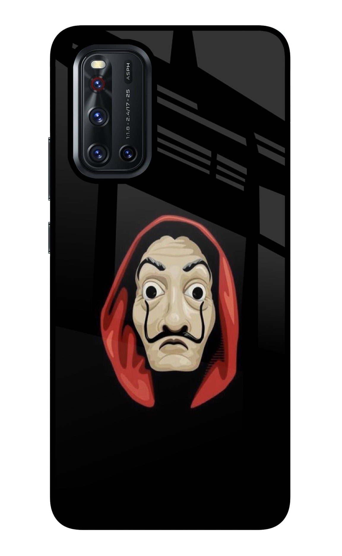 Money Heist Vivo V19 Glass Case