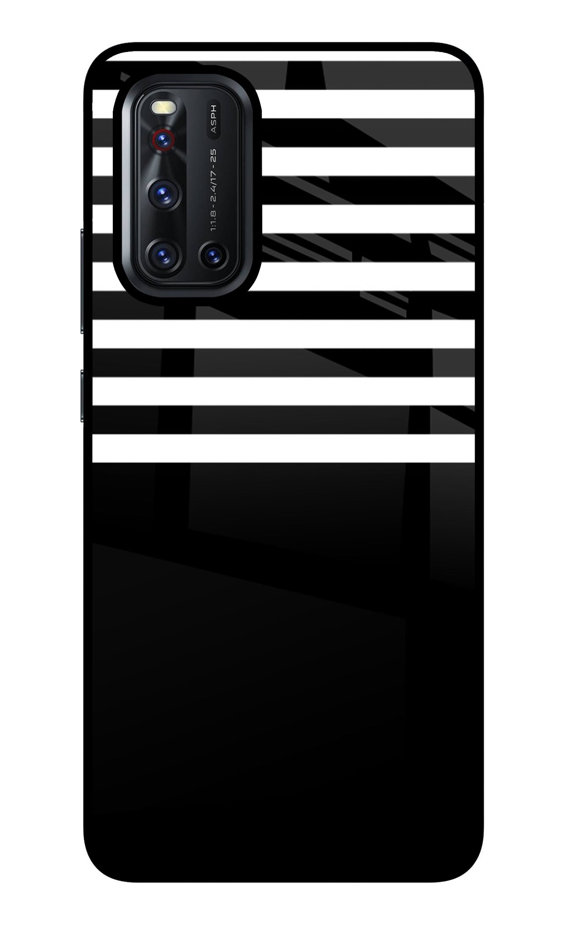 Black and White Print Vivo V19 Back Cover