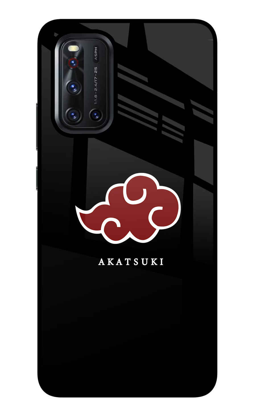 Akatsuki Vivo V19 Back Cover, Glass case