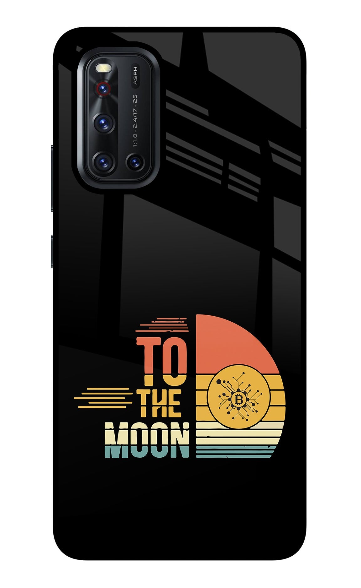 To the Moon Vivo V19 Glass Case