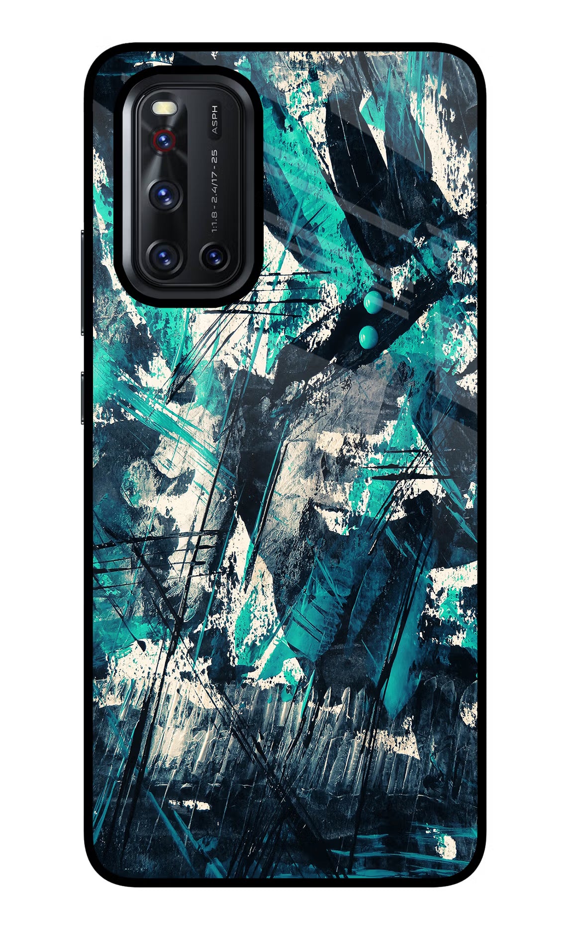 Artwork Vivo V19 Glass Case Back Cover by Casekaro