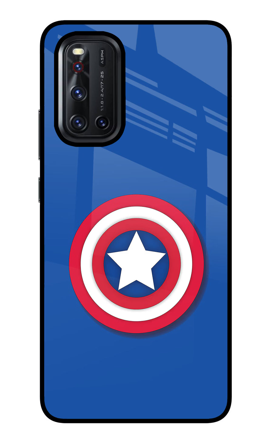 Shield Vivo V19 Back Cover, Glass case