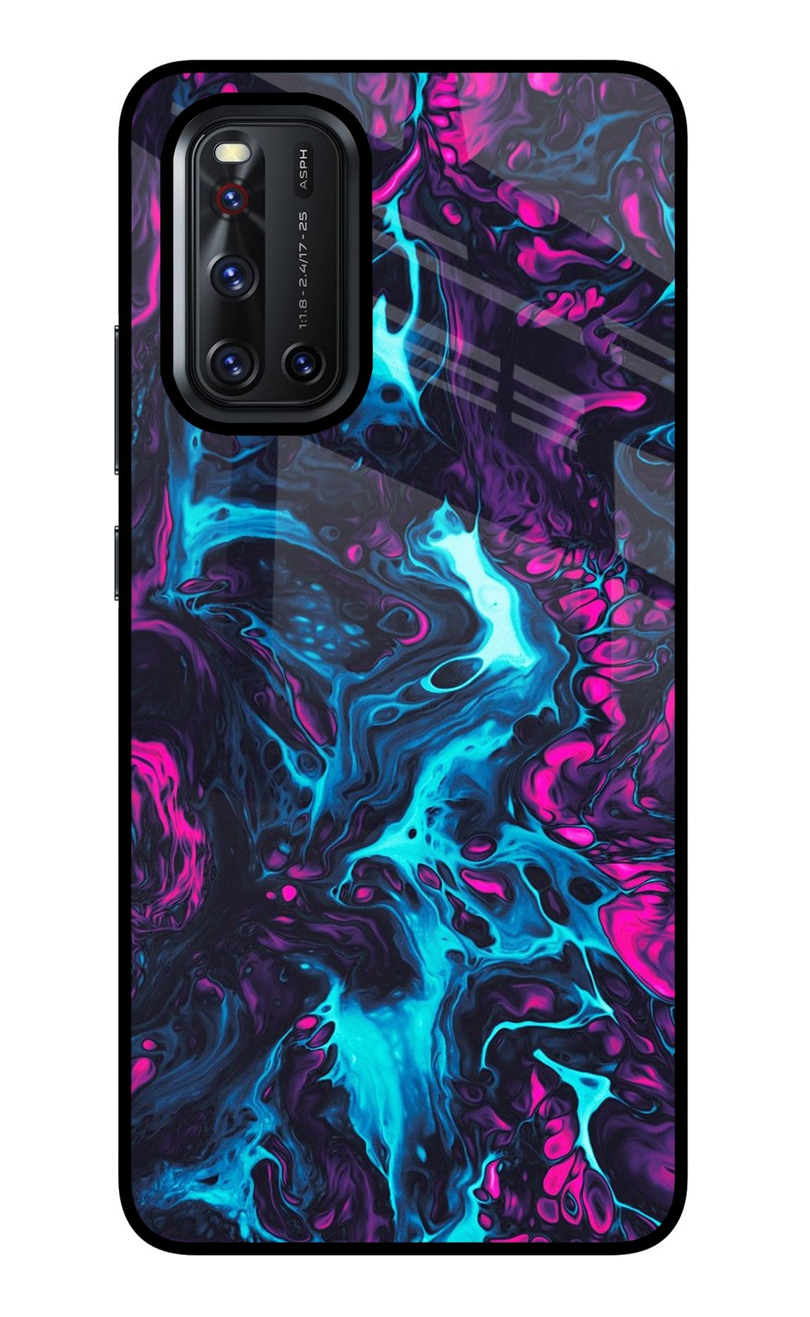 Abstract Vivo V19 Glass Case