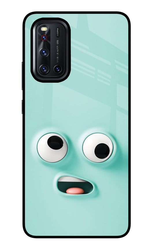 Funny Cartoon Vivo V19 Glass Case