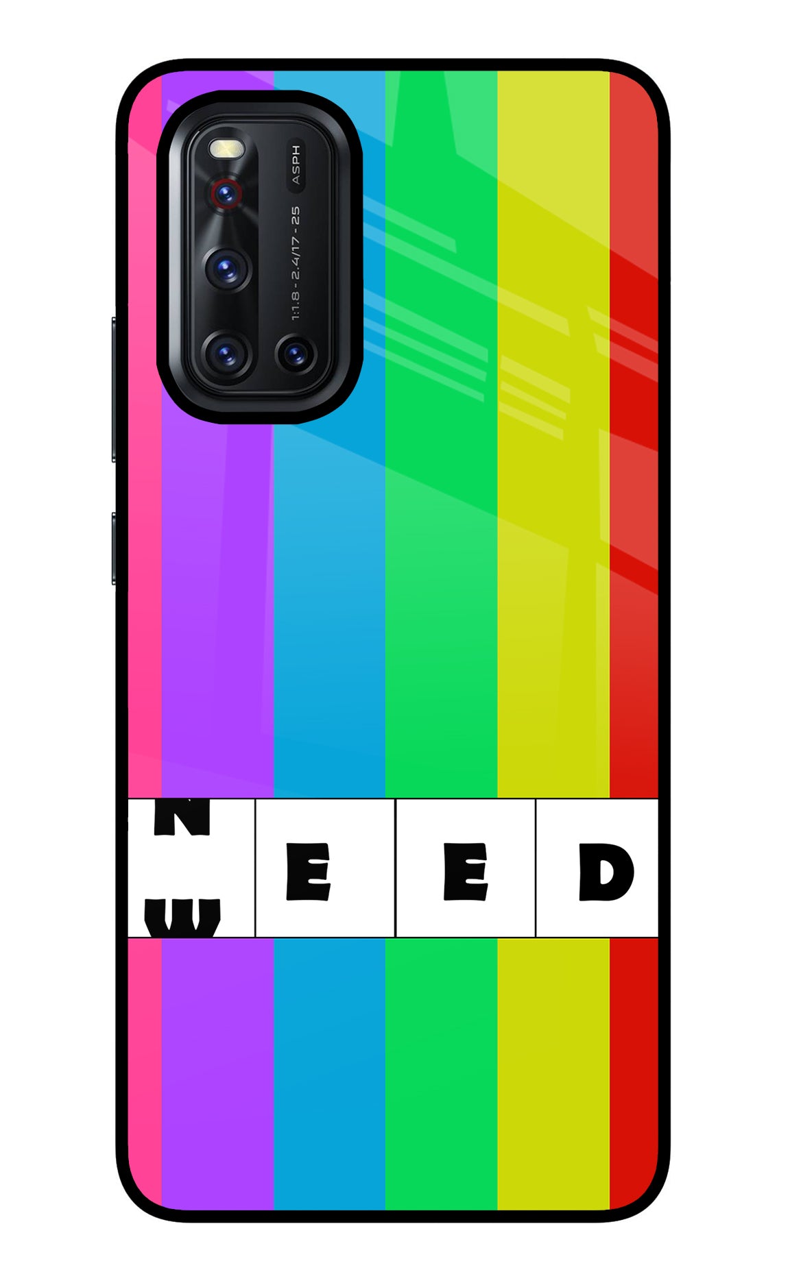 Need Weed Vivo V19 Glass Case