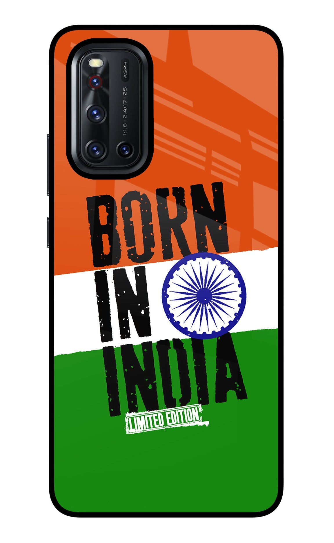 Born in India Vivo V19 Glass Case