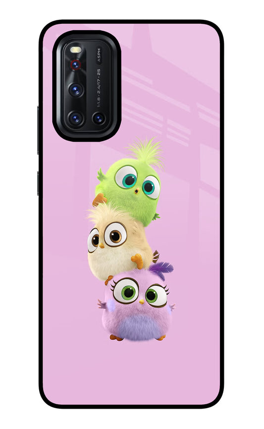 Cute Little Birds Vivo V19 Glass Case