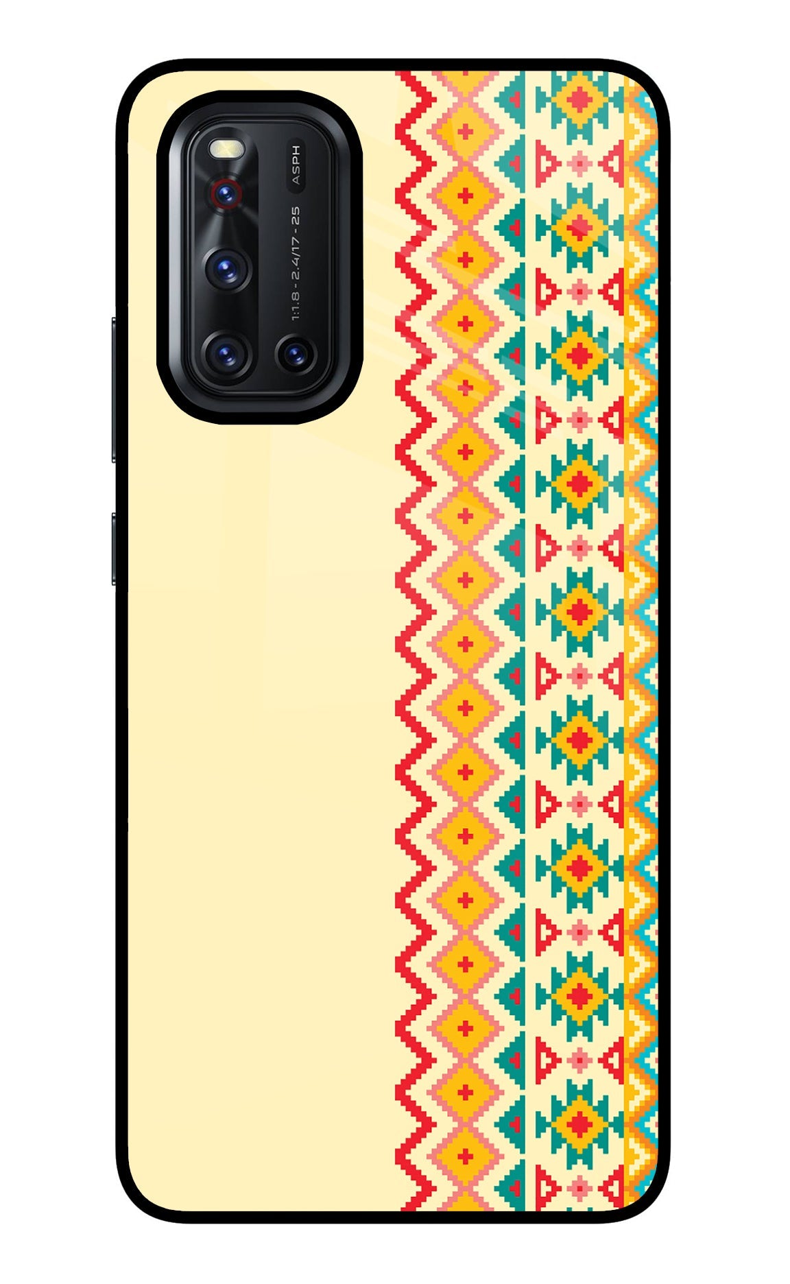 Ethnic Seamless Vivo V19 Glass Case