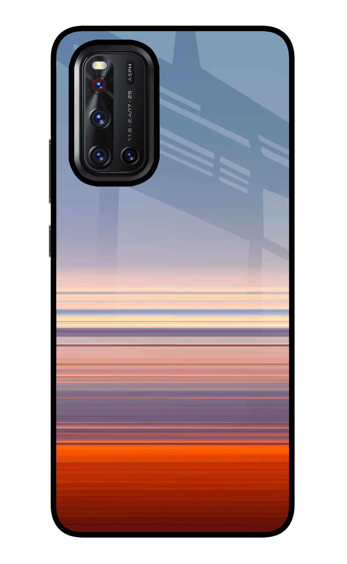 Morning Colors Vivo V19 Glass Case Back Cover by Casekaro