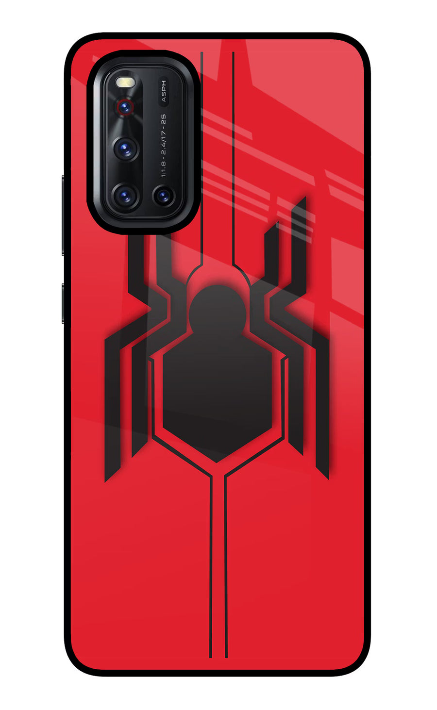 Spider Vivo V19 Back Cover, Glass case