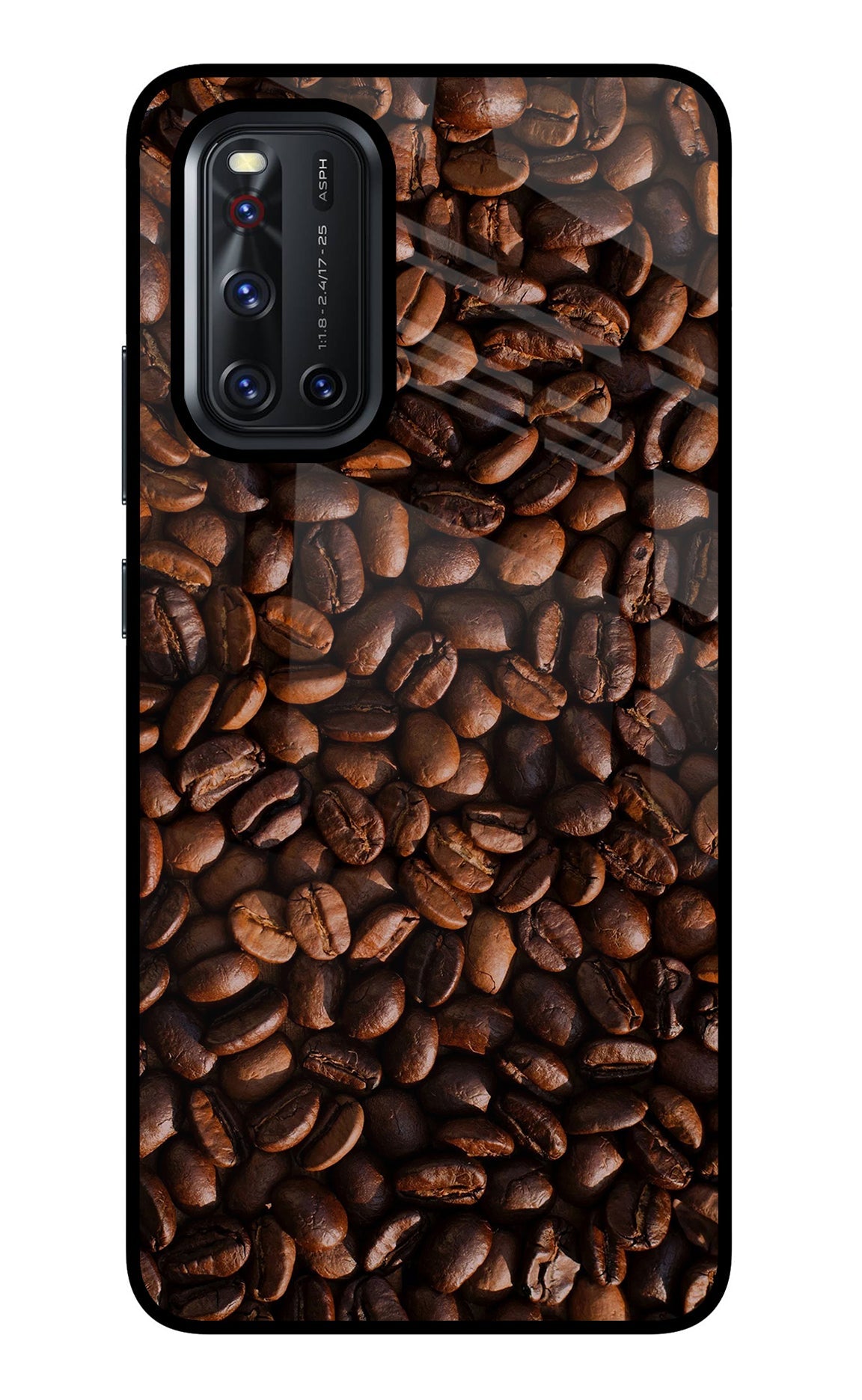 Coffee Beans Vivo V19 Glass Case