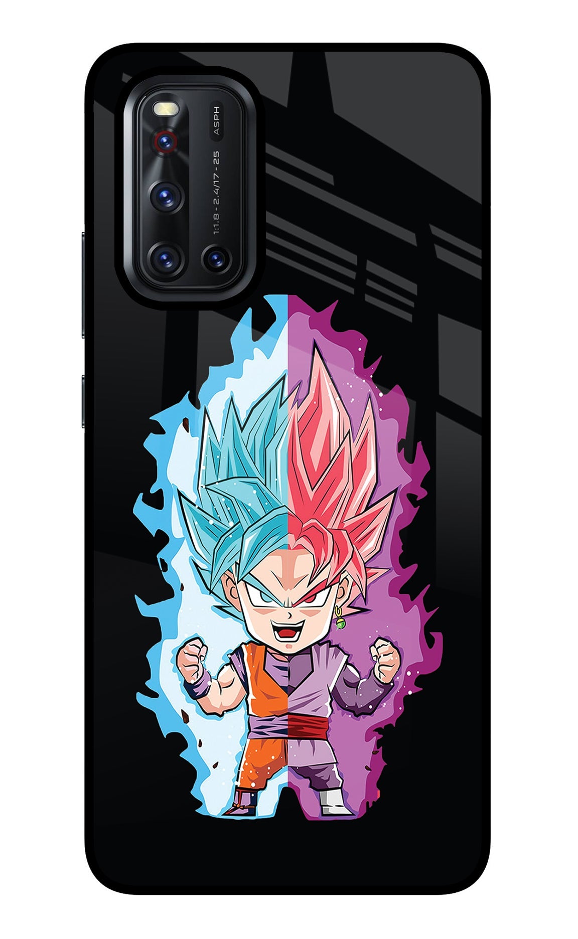 Chota Goku Vivo V19 Glass Case