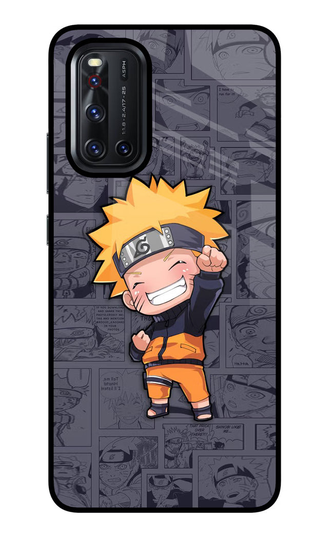 Chota Naruto Vivo V19 Glass Case Back Cover by Casekaro