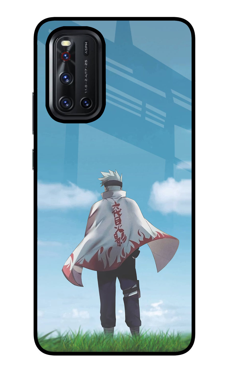Kakashi Vivo V19 Back Cover, Glass case