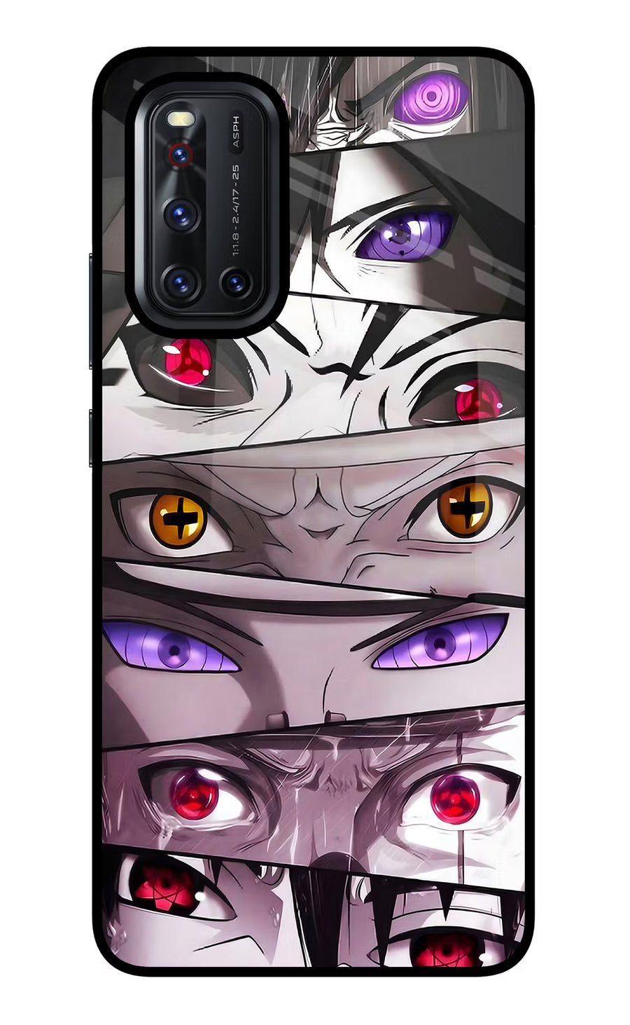 Naruto Anime Vivo V19 Back Cover, Glass case