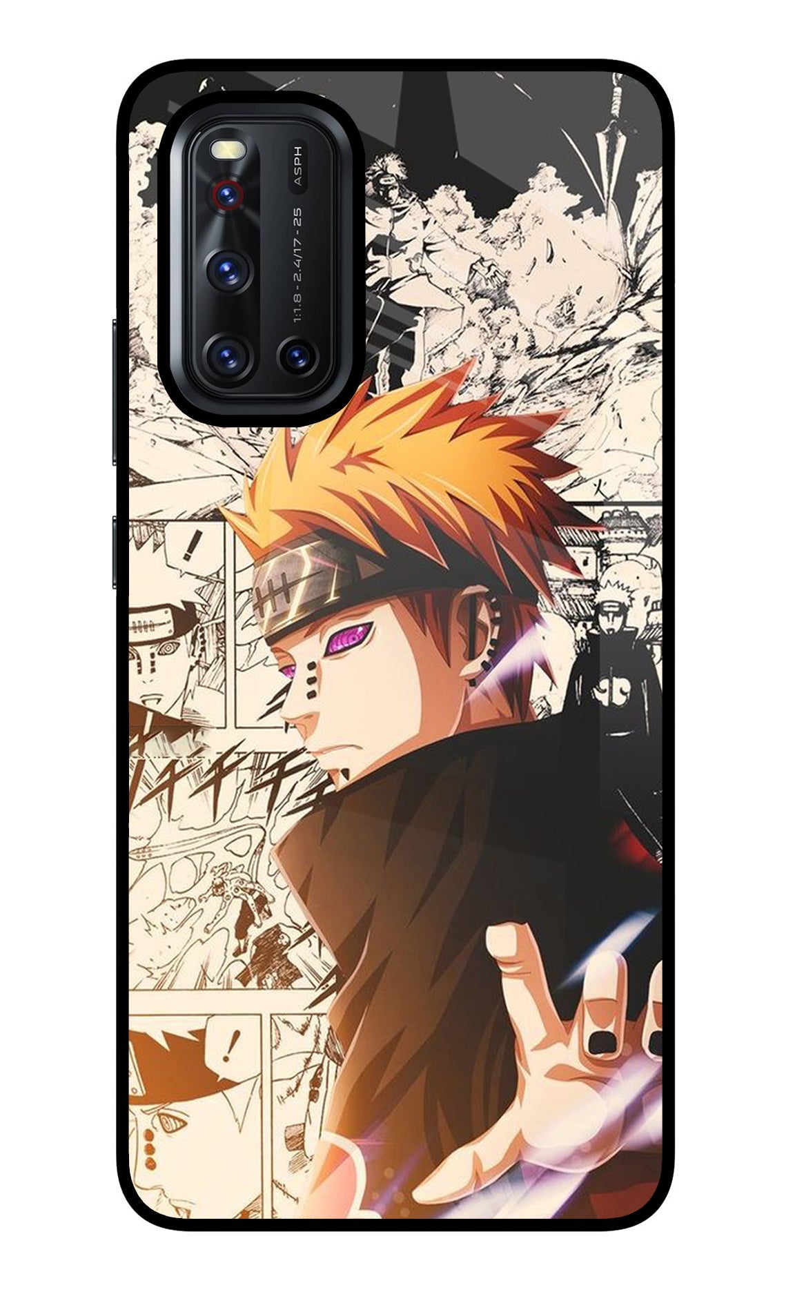 Pain Anime Vivo V19 Glass Case