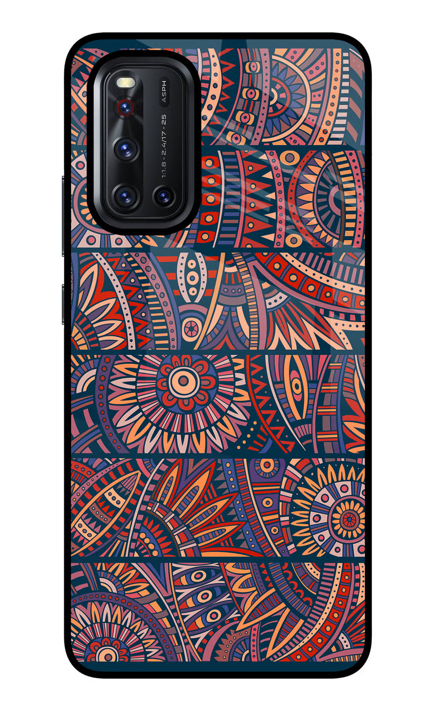 African Culture Design Vivo V19 Back Cover, Glass case
