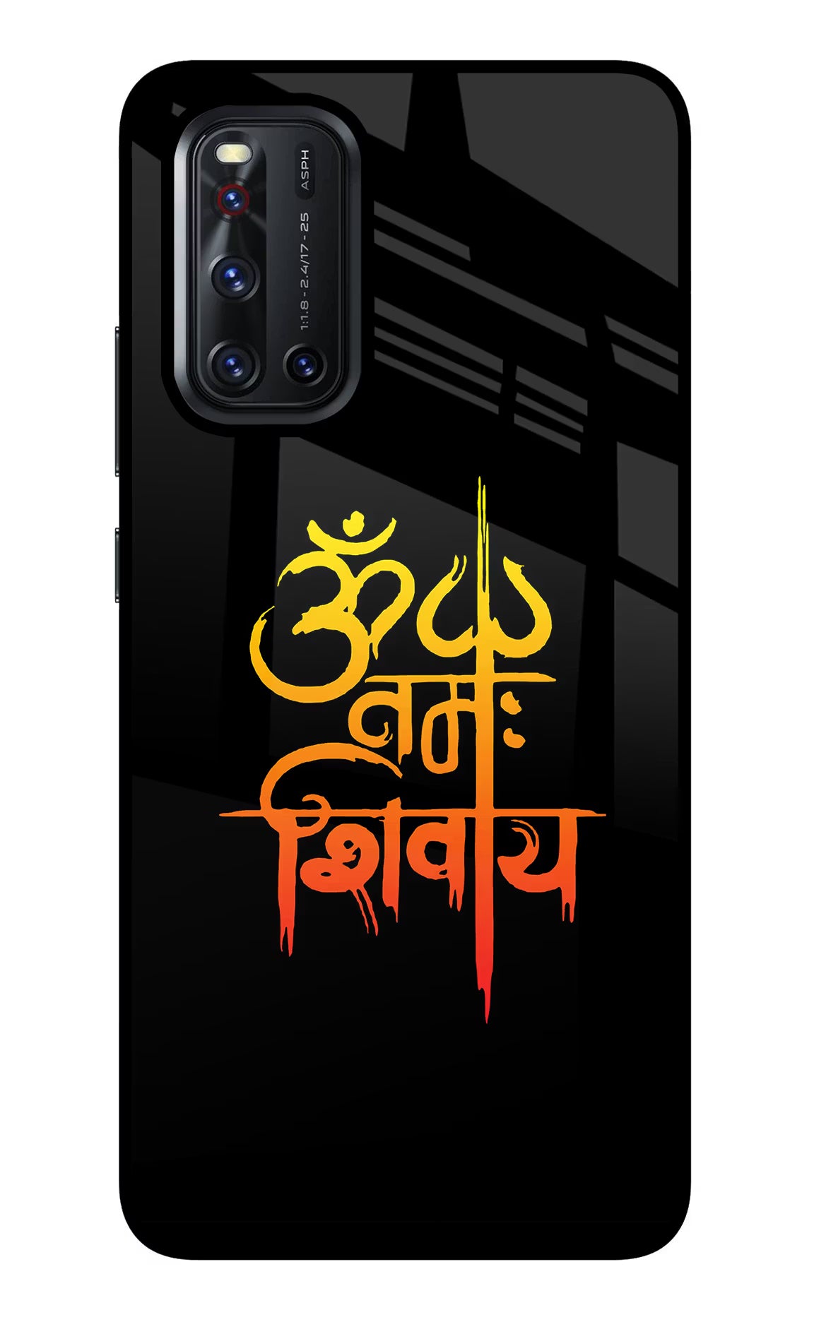 Om Namah Shivay Vivo V19 Glass Case Back Cover by Casekaro