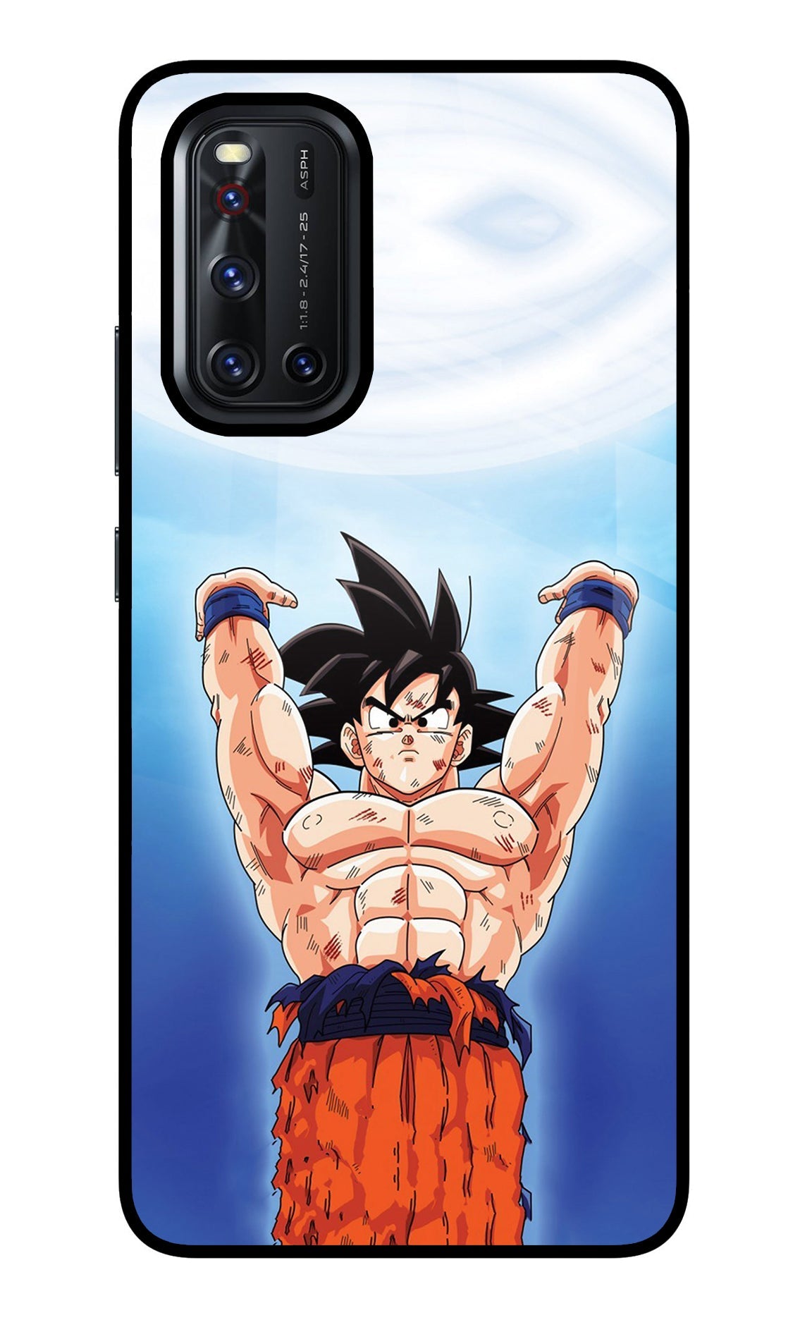 Goku Power Vivo V19 Glass Case