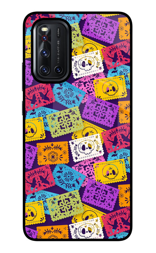 Mexican Pattern Vivo V19 Glass Case