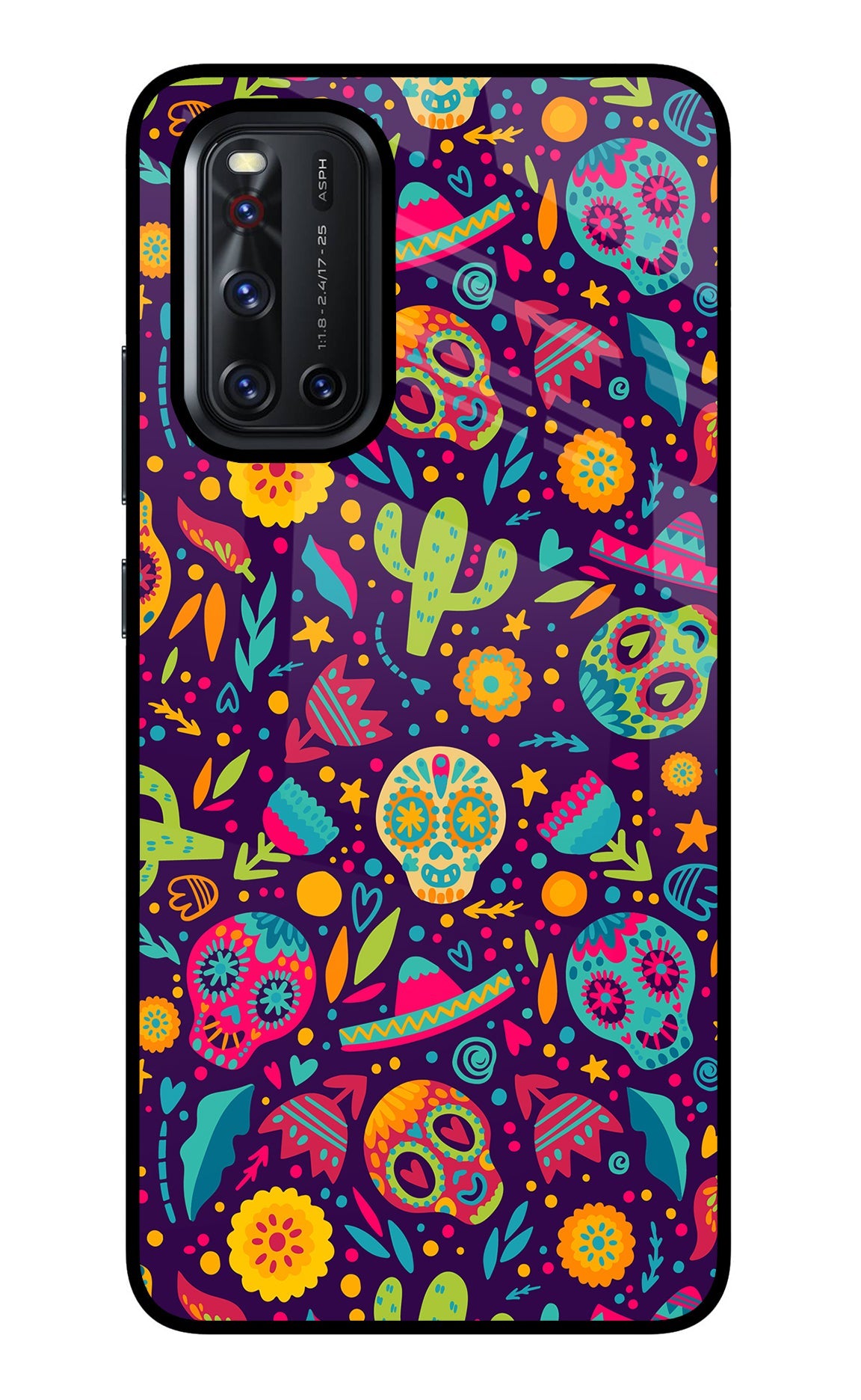 Mexican Design Vivo V19 Glass Case