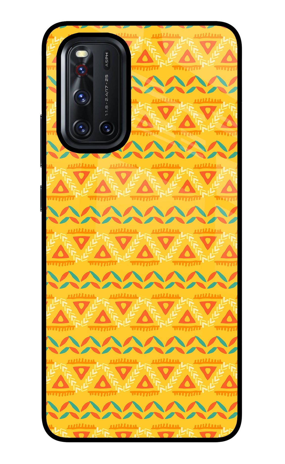 Tribal Pattern Vivo V19 Glass Case