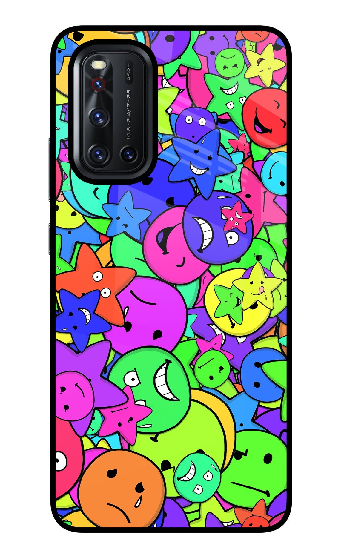 Fun Doodle Vivo V19 Glass Case