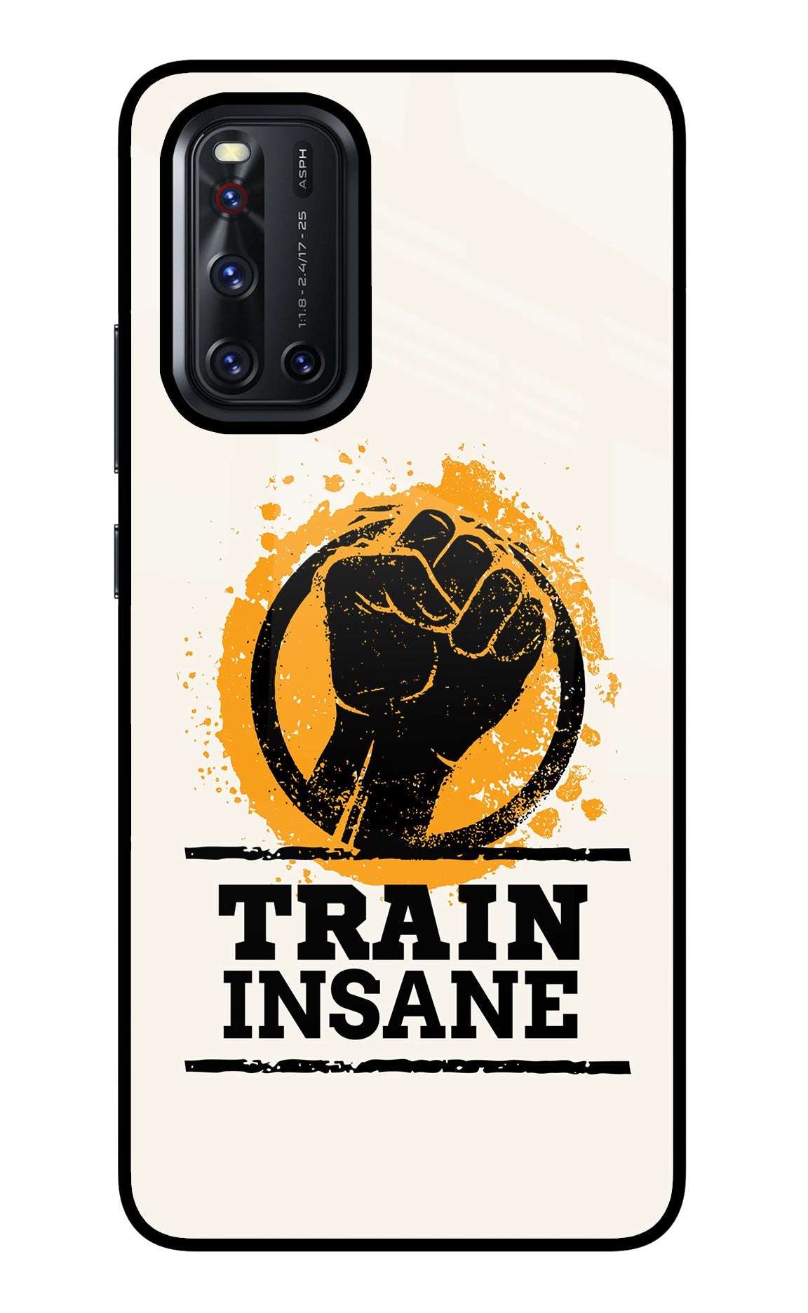 Train Insane Vivo V19 Glass Case