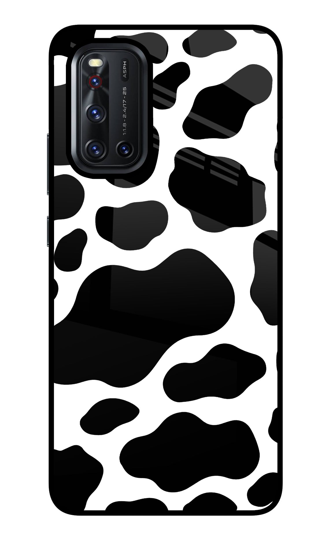 Cow Spots Vivo V19 Glass Case