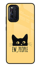 Ew People Catitude Vivo V19 Glass Case