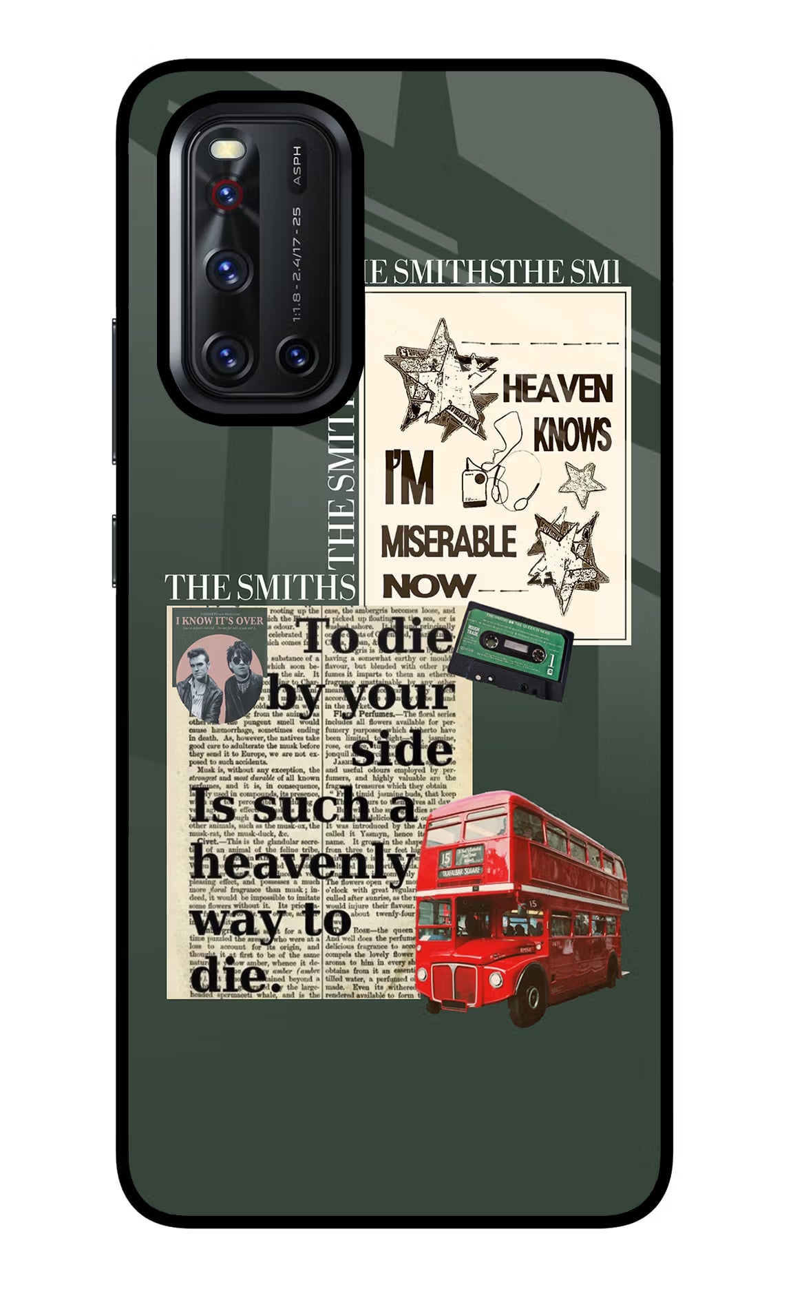 The Smiths Vivo V19 Glass Case Back Cover by Casekaro