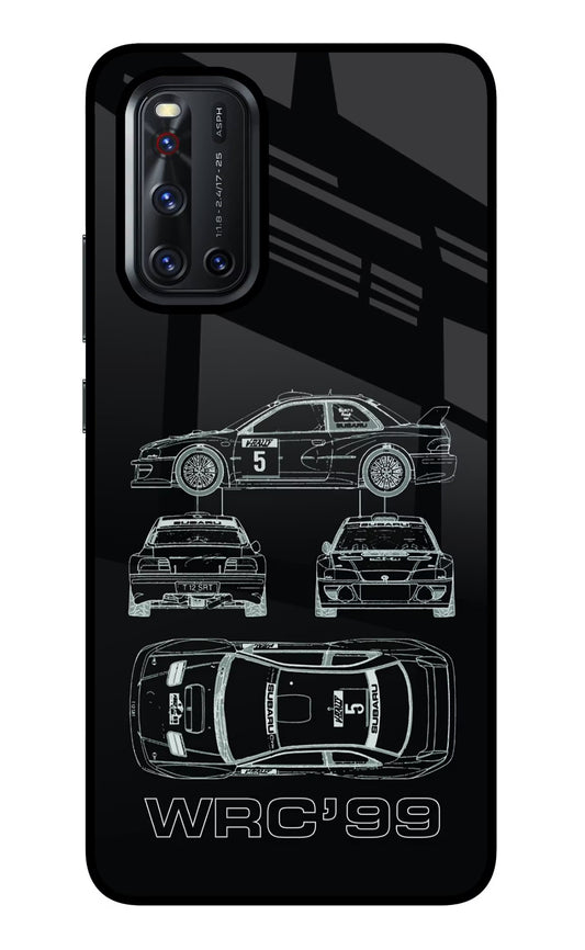 WRC'99 Vivo V19 Glass Case