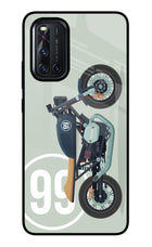 Classic Cafe Racer 99 Vivo V19 Glass Case
