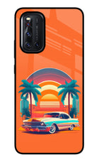 Palm Drive 80s Vivo V19 Glass Case