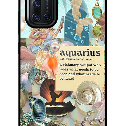 Aquarius Zodiac Vivo V19 Glass Case