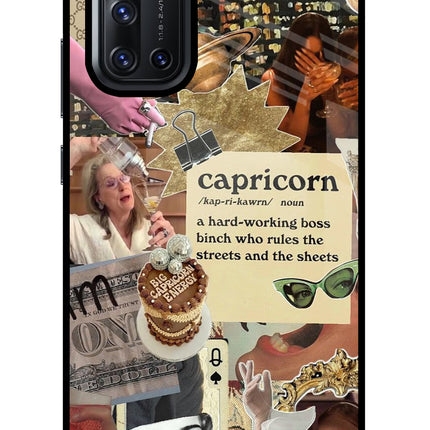 Capricorn Zodiac Vivo V19 Glass Case