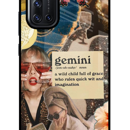 Gemini Zodiac Vivo V19 Glass Case