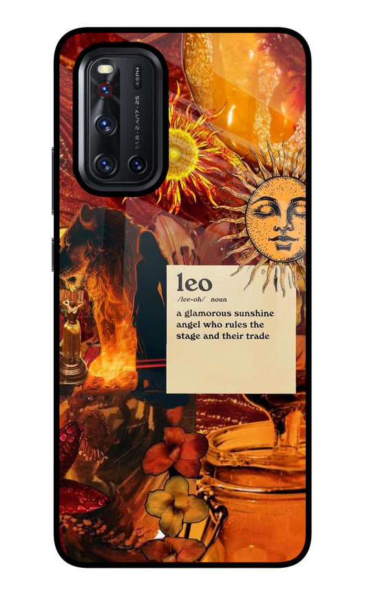 Leo Zodiac Vivo V19 Glass Case