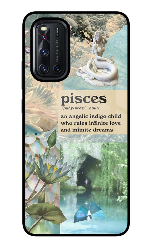 Pisces Zodiac Vivo V19 Glass Case
