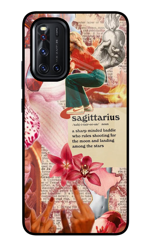 Sagittarius Zodiac Vivo V19 Glass Case