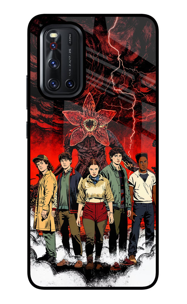 Ordinary Things Characters Vivo V19 Glass Case