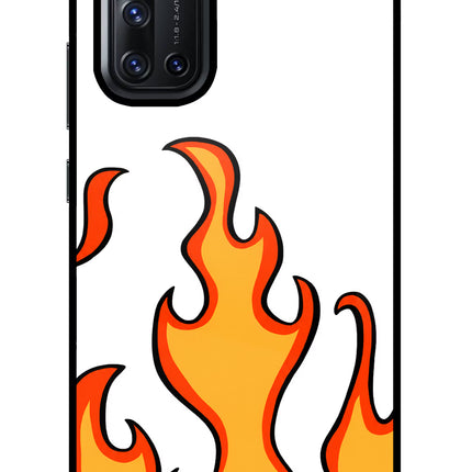 Fired Up – White Vivo V19 Glass Case