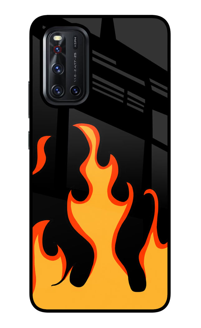 Fired Up – Black Vivo V19 Glass Case
