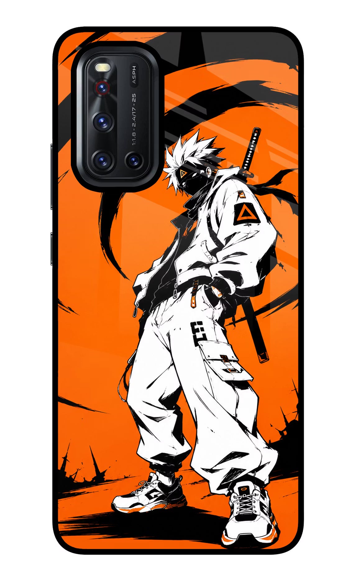 Street Samurai  Vivo V19 Glass Case