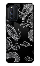 Twin Dragons Vivo V19 Glass Case