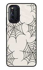 Spider Web Vivo V19 Glass Case