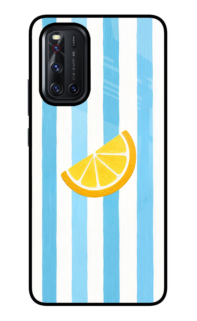 Summer Lemon Vivo V19 Glass Case